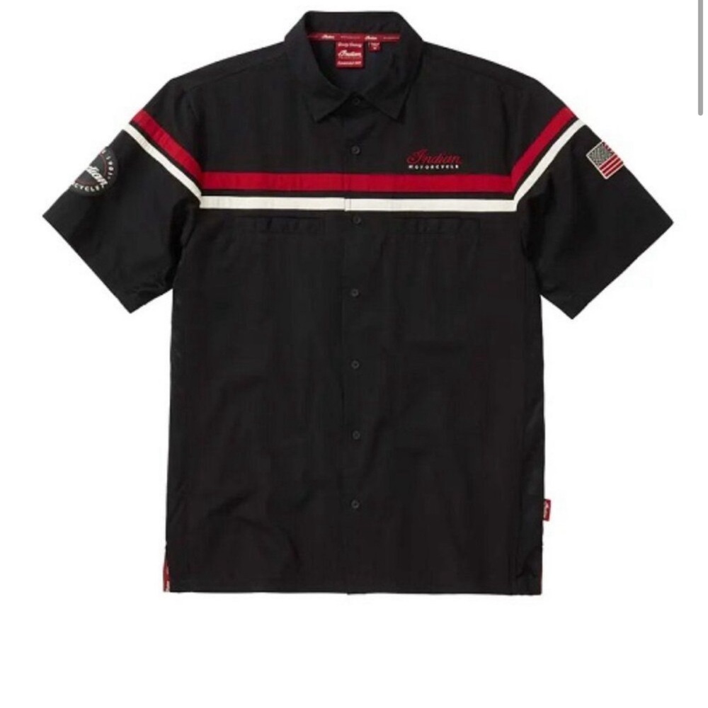 NWOT Men’s Indian Motorcycle Button up, XL